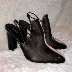 Via Spiga Arina Brown Velvet Mules